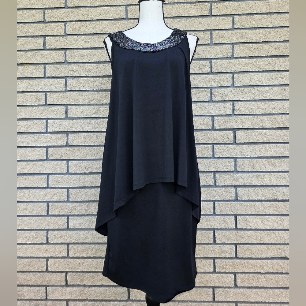 Elegant Black Sleeveless Dress